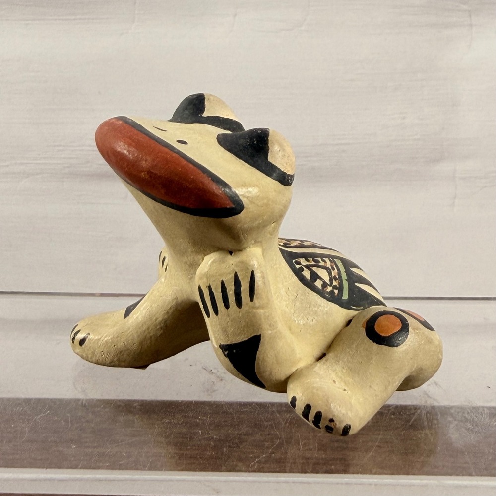 Pauline Naranjo Santa Clara Pueblo Polychrome Pottery Animal Figurine
